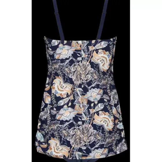 Angie Badedragt, Navy With Print