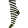 Ankel Sock Glitter, Grøn/Hvid