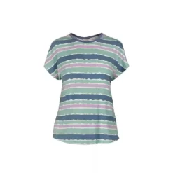 Bamboo Pyjamas Kort Ærme, Blue-Lilac Aquarel