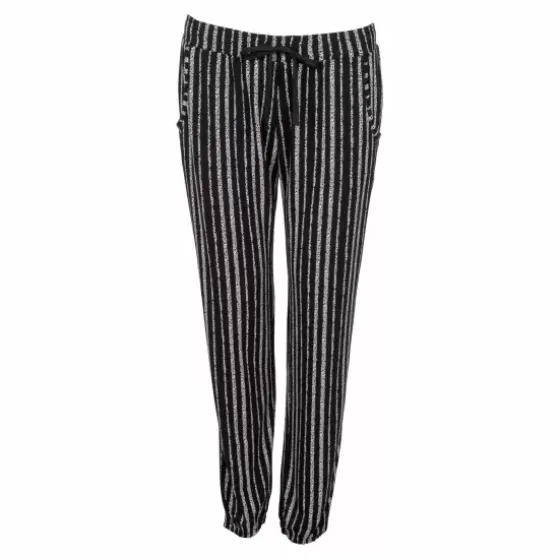Bamboo Pyjamas Lang Ærme, Black/White