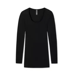 Bomuld Lang Ærme, Black