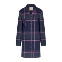 Boyfriend Natskjorte, Blue Dark Combination