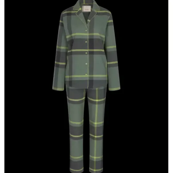 Boyfriend Pyjamas Check, Green Combination