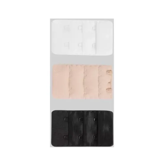 Bra Extender 2-Kroge Bred, 3-Pak