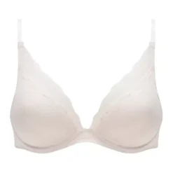 Brooklyn Plunge Bra, Talc