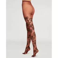 Doralee Tights, Acai/Black