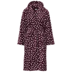 Fleece Kåbe Prikket, Aubergine