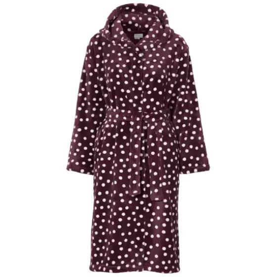 Fleece Kåbe Prikket, Aubergine