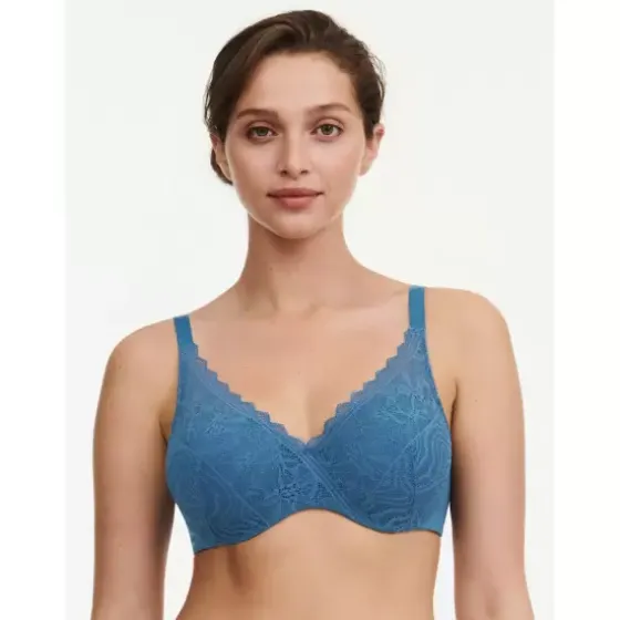 Floral Touch Bra Fill, Jeans Blue