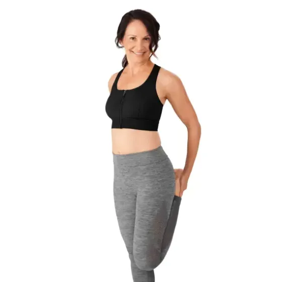 Gloria Sports Bh Med Lynlås, Black