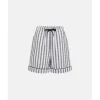 Jbs Natshorts Lang, Grey Stripes
