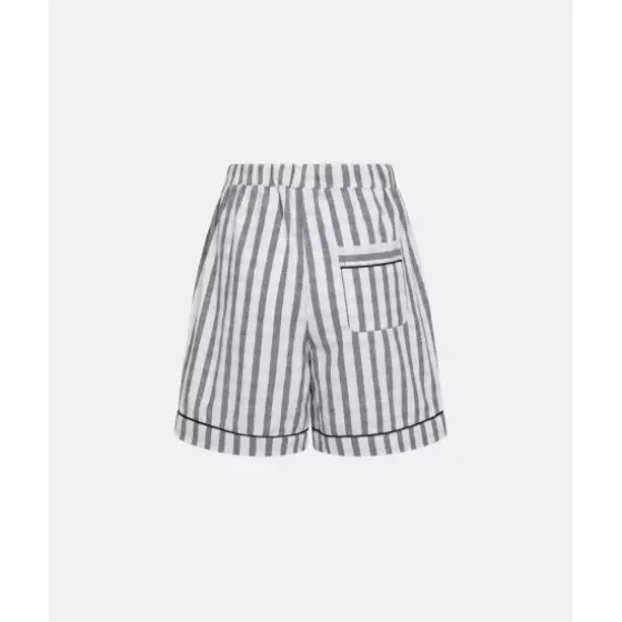 Jbs Natshorts Lang, Grey Stripes