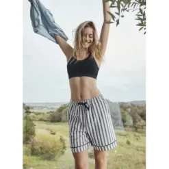Jbs Natshorts Lang, Grey Stripes