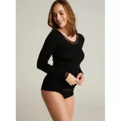 Juliana Uld Lang Ærme, Black