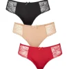 Lace Tai 3-Pack, Red