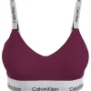 Light Lined Bralette, Purple Potion