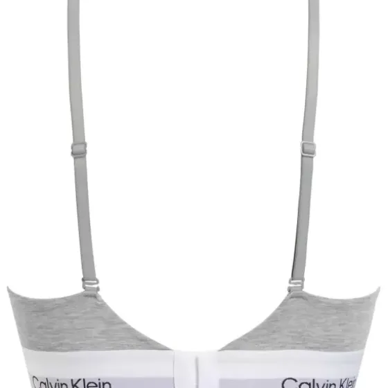 Lightly Lined Triangle Bra, Grey Heather