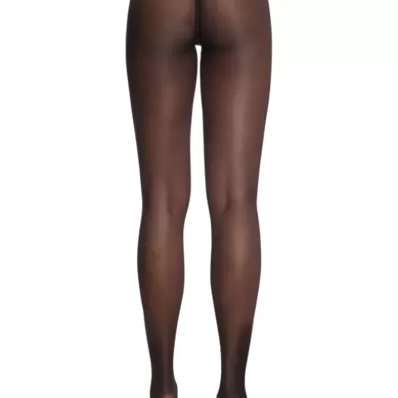 Logo Script Tights, Black/Black