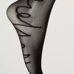 Logo Script Tights, Black/Black
