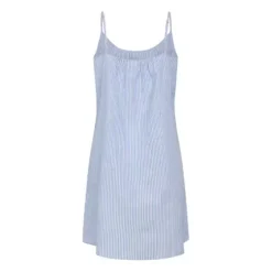 Mathilde Natkjole U/Ærme, English Manor Stripe