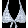 Monte Carlo Bikini Top, Blue/White