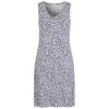Natkjole, Blue/Flower