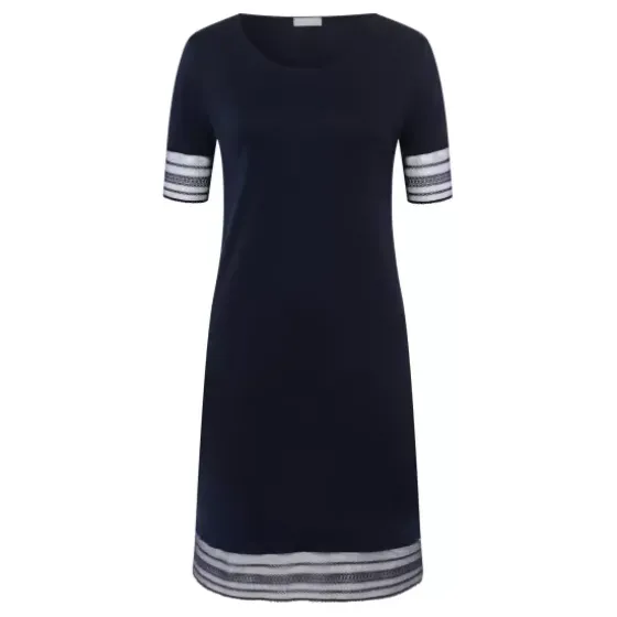 Natkjole Kort Ærme, Deep Navy