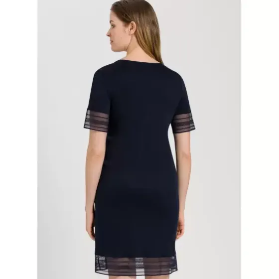 Natkjole Kort Ærme, Deep Navy
