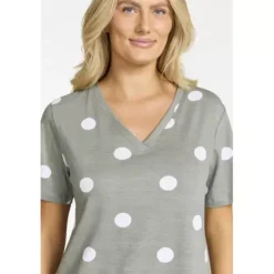 Natkjole Kort Ærme, Khaki