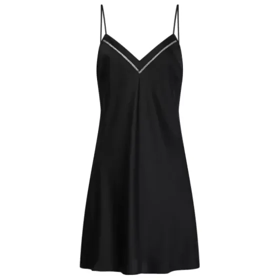 Nightshade Silke Natkjole, Sort