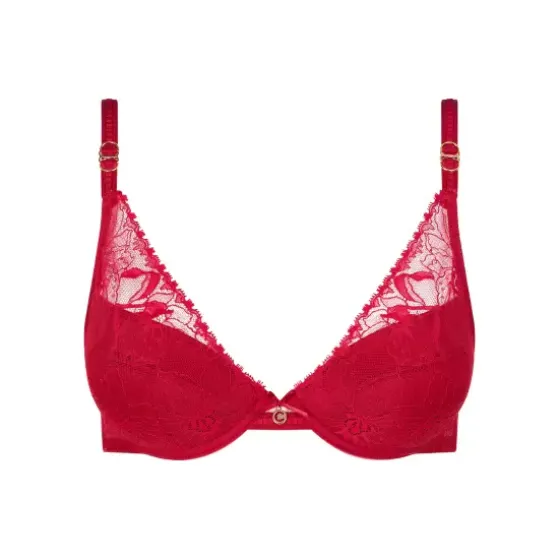 Orchids Push-Up Bra, Passion Red
