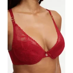 Orchids Push-Up Bra, Passion Red