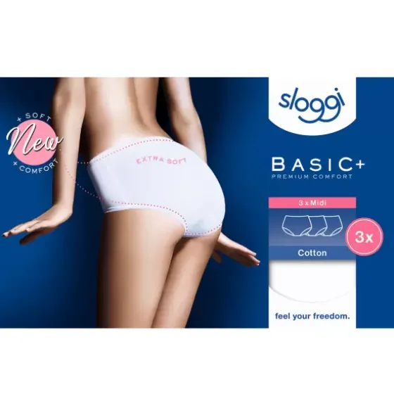 3-pack Midi, White