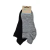 2-Pak Merino Footies, Sort/Grå