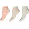 3-Pak Sneakers Strømper, Multicolor