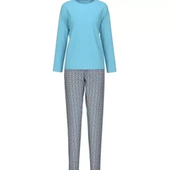 Pyjamas Lang Ærme, Blue Topaz