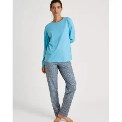Pyjamas Lang Ærme, Blue Topaz