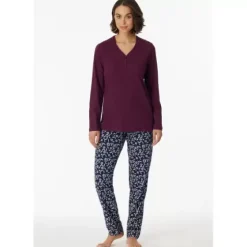 Pyjamas Lang Ærme, Plum