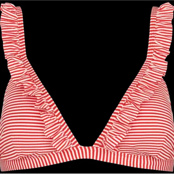 Santorini Bikini Top, Summer Red