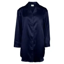 Satin Nightshirt, Indigo