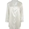 Satin Nightshirt, Off White