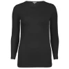 Silk Jersey Bluse, Black