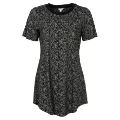 Soft Bamboo Bigshirt, Black/Army