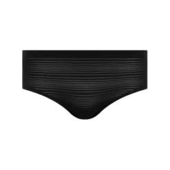 Soft Stretch Hipster Stribet, Sort
