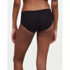 Soft Stretch Hipster Stribet, Sort