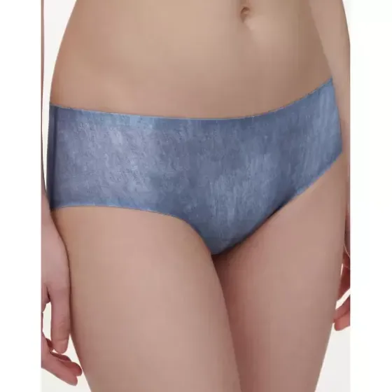 Soft Stretch Hipster, XS-XL. Blue Denim Print