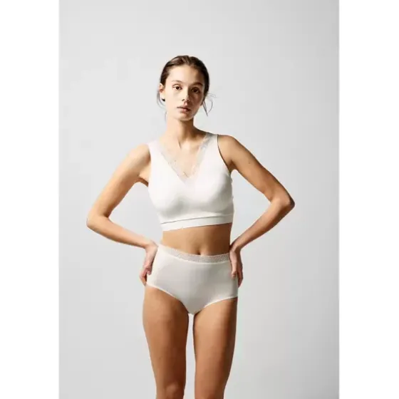 Soft Stretch Maxi Med Blonde, Råhvid
