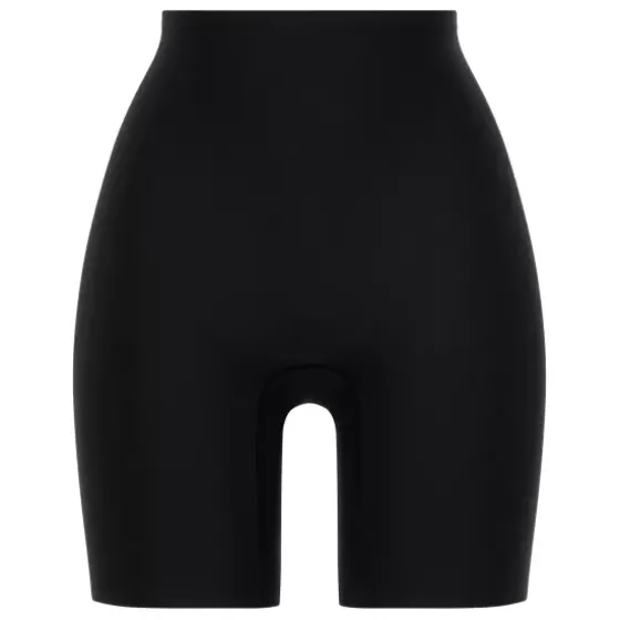 Soft Stretch, Mid-Thigh Shorts, XS-XL, Black