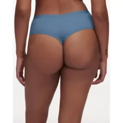 Soft Stretch String Stribet, Jeans Blue