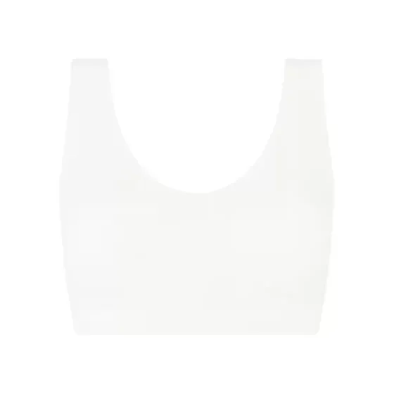 Soft Stretch Top Padded, Råhvid